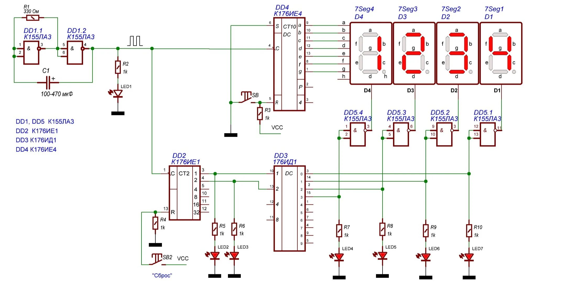 схема включения микросхемы к561ла7. процесс постановки задачи схема. короткий текст описание. этапы моделирования схема. план сочинения 4 класс.