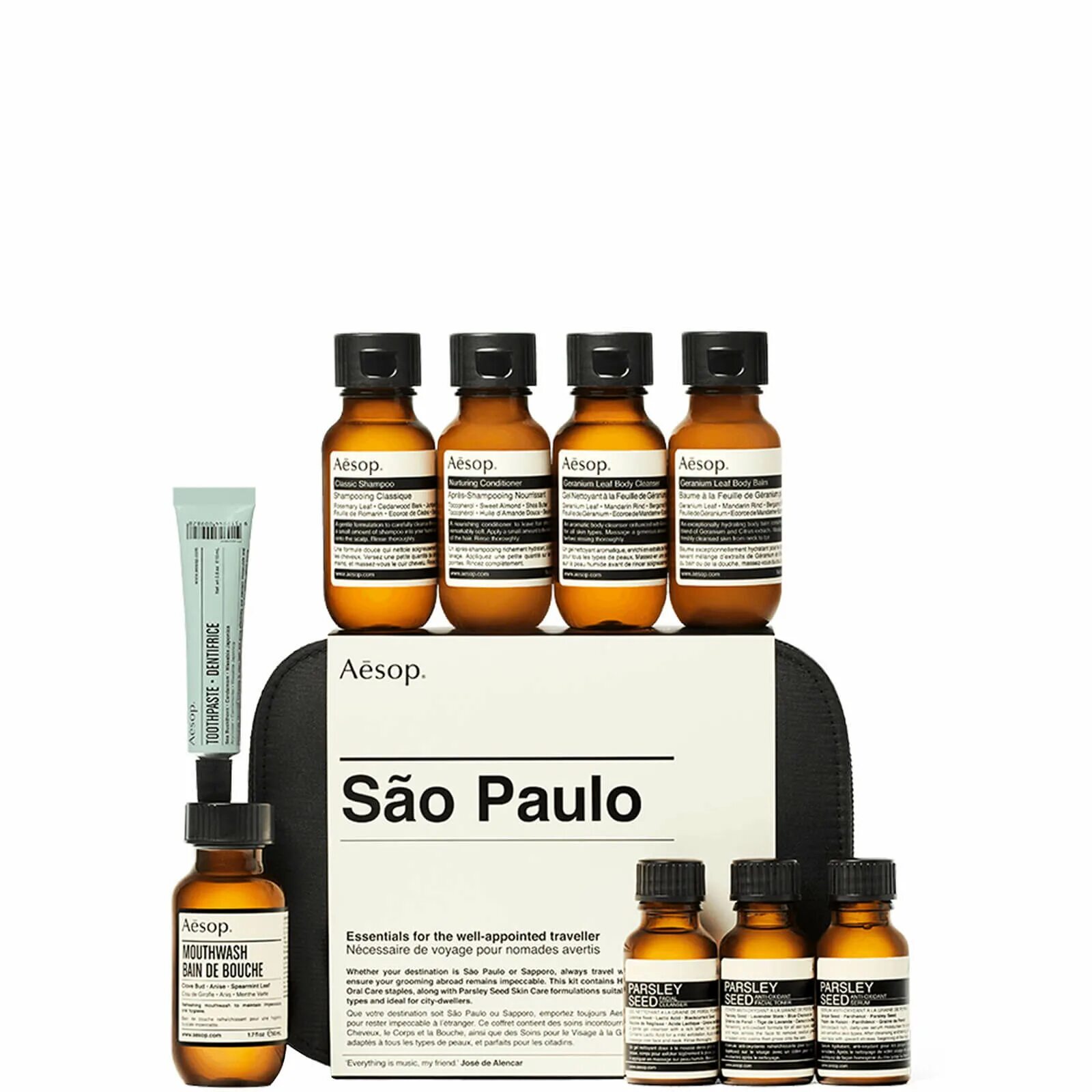 Aesop Sao Paulo City Kit parsley набор средств для лица и тела. Allow essential