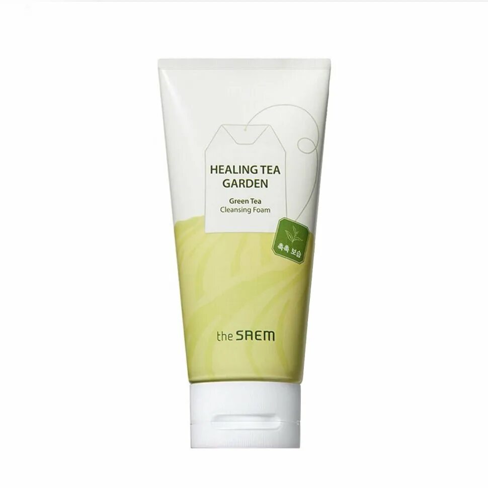 The Saem Healing Green Tea Garden Cleansing Foam. [THESAEM] Healing Tea Garden Cleansing Foam - 150ml. Пенка the Saem Garden Healing Green Tea с зеленым чаем, 150мл. Успокаивающая пенка с чайным деревом the Saem Healing Tea Garden Tea Tree Cleansing Foam.