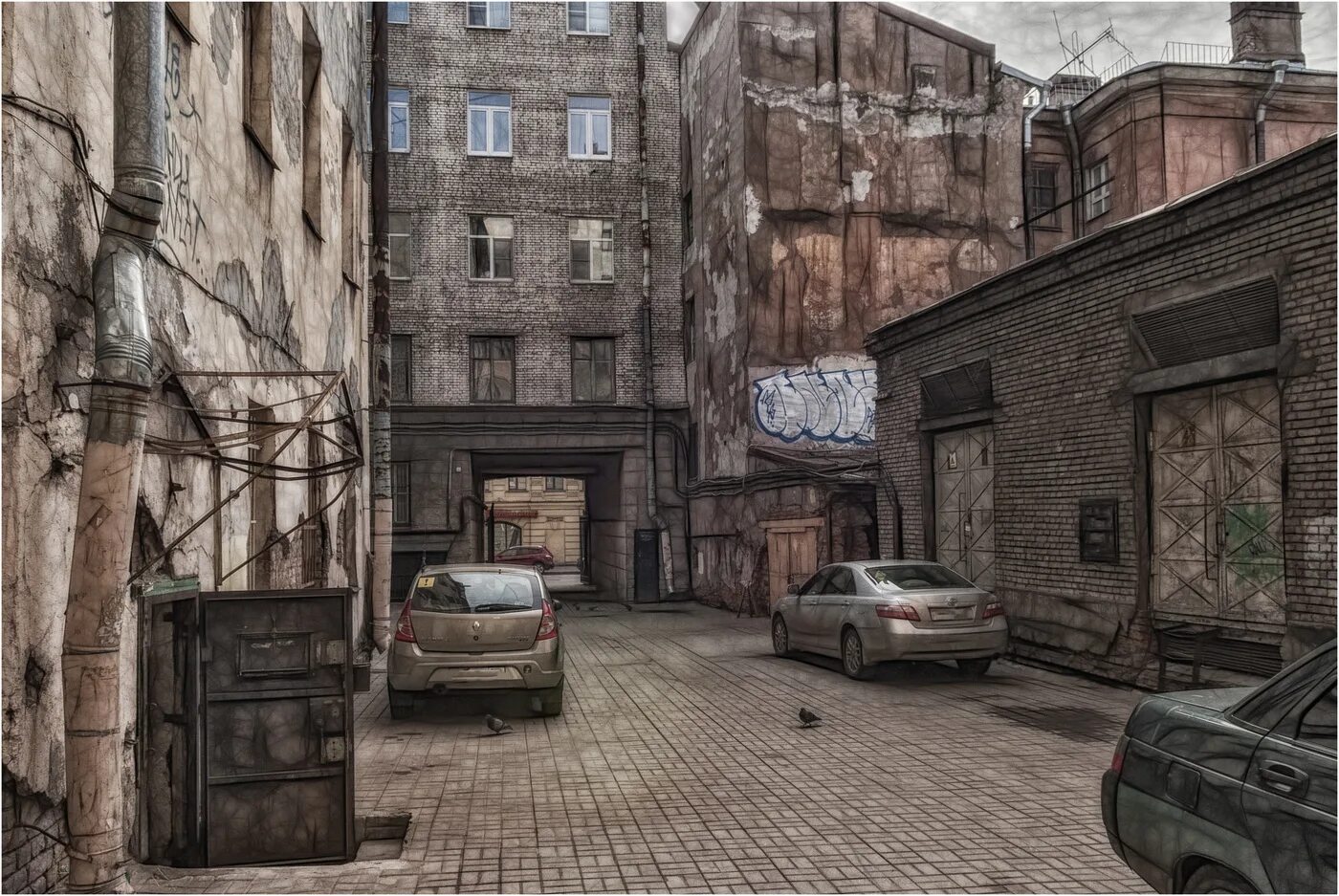 Старый центр петербурга. Трущобы васильевского острова. санкт-петербург кирпичный переулок двор. старые дворы питера. центр санкт петербурга дворы.
