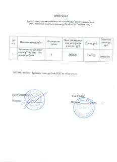 Протокол согласования сроков