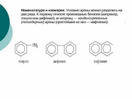 Номенклатура ароматических углеводородов