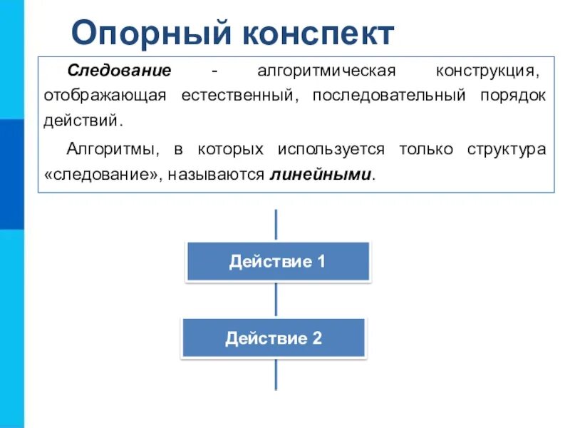 Алгоритмическая конструкция тест 1 вариант. Структура следования в алгоритме. Алгоритмическая структура следование. Алгоритмические конструкции. Алгоритмическая конструкция следование.