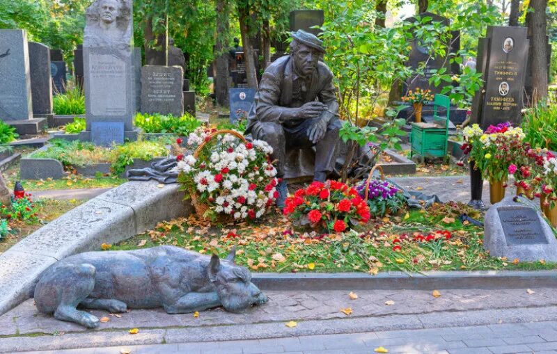 Где похоронили никулину. Новодевичье кладбище Никулин. Памятник Никулину на Новодевичьем кладбище.