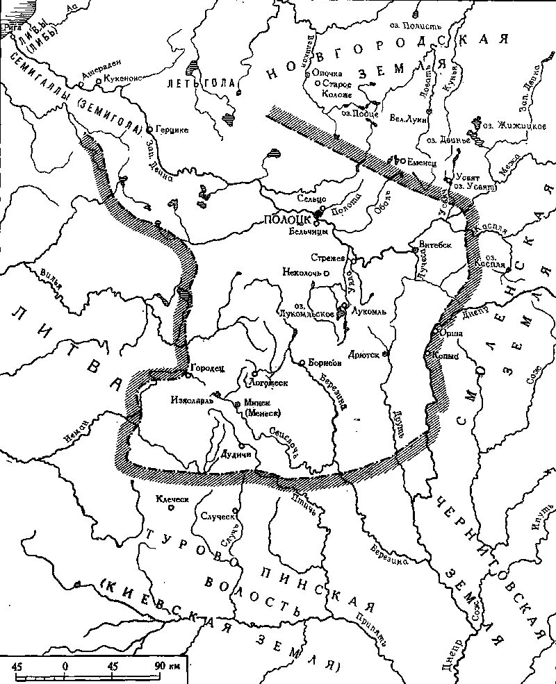 Княжества полоцкой земли. Карта Полоцкого княжества в 12 веке. Полполоцкое княжество на Западной Двине. Карта Руси Полоцкое княжество. Полоцк на карте древней Руси.
