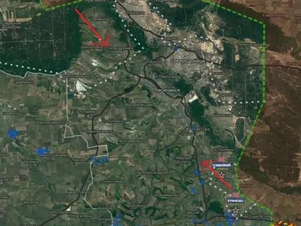 Рубежное на карте луганской