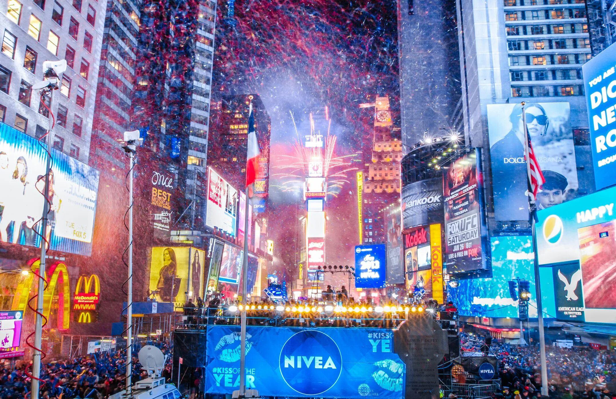 Time square new year