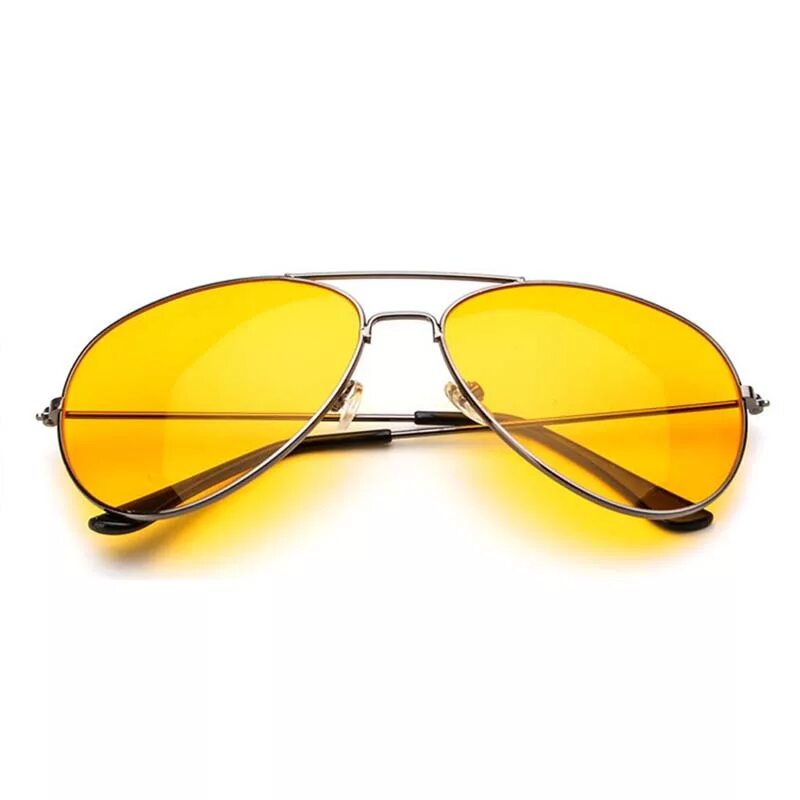Очки солнцезащитные антифары с желтыми линзами Goodyear. Aviator Sunglasses Yellow Lens Metal frame. Очки с желтыми линзами. Солнцезащитные очки с желтыми линзами. Солнцезащитные очки желтые мужские