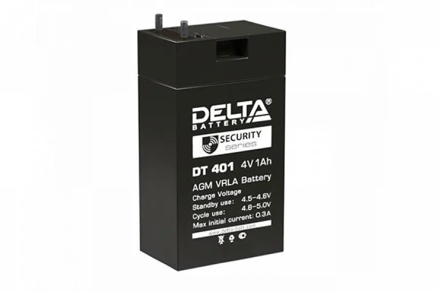 Delta DT 401 (4в/1ач). Delta DT-401 4v 1ah. Аккумулятор 6v - 2,3 а/ч "Delta DT". Аккумулятор свинцово-кислотный 4v.