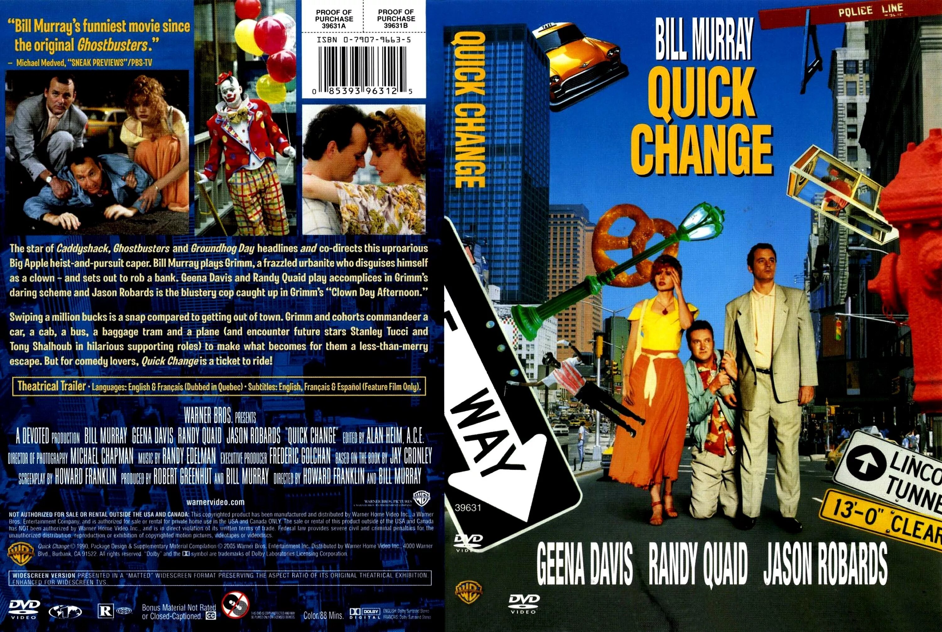Quick change 1990. Быстрая перемена quick change (1990.