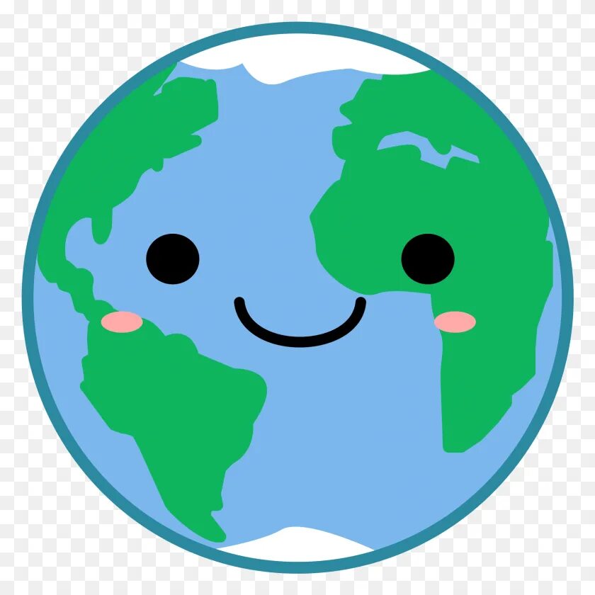 Планета земля для детей 3 4. Планета земля мультяшная. Земля рисунок. Земля стикер. Земля улыбается.