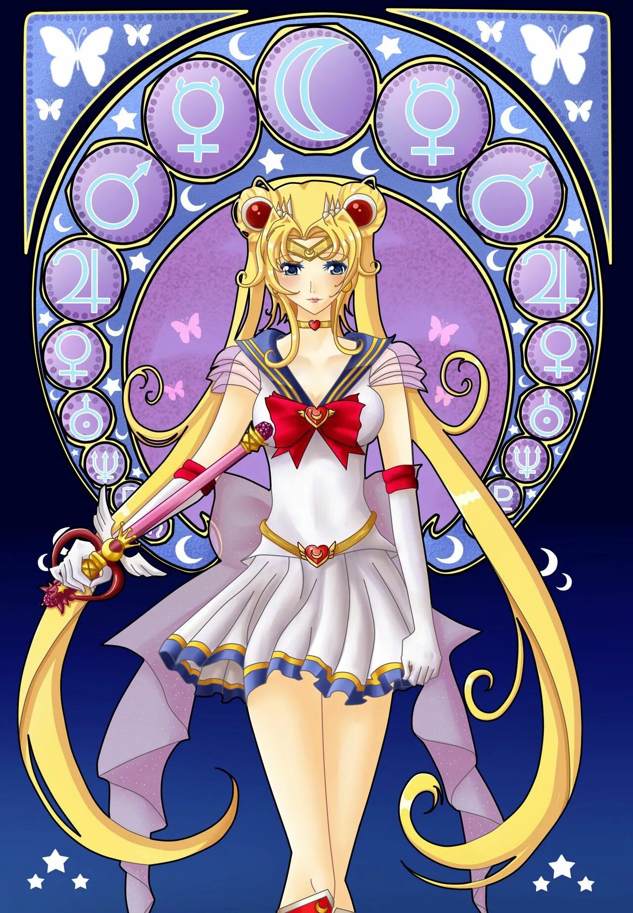 Sailor Moon. Арт мун