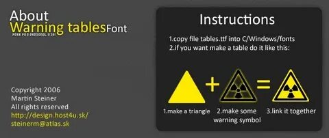 Table font