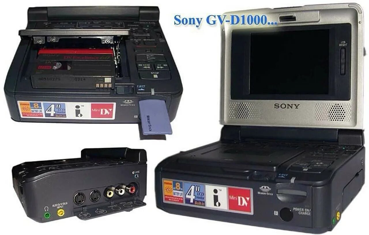 Оцифровщик видеокассет. Видеомагнитофон для оцифровки видеокассет Mini DV. Sony GV d1000. Проигрыватель для Mini DV кассет. Sony 1000 Mini DV.