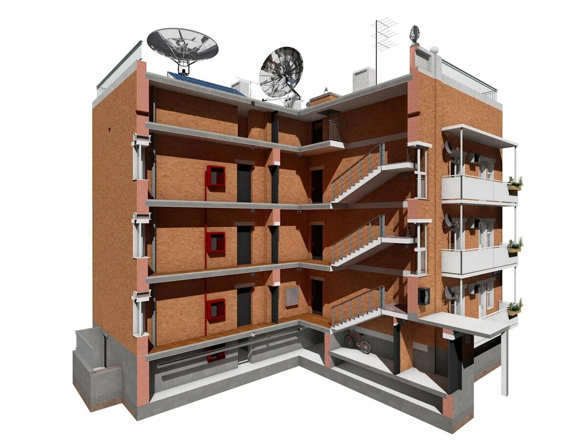 В многоэтажном доме между этажами одинаковое. Многоэтажный дом. Разрез многоэтажного здания. Разрез многоэтажного жилого дома. Многоквартирный дом в разрезе.
