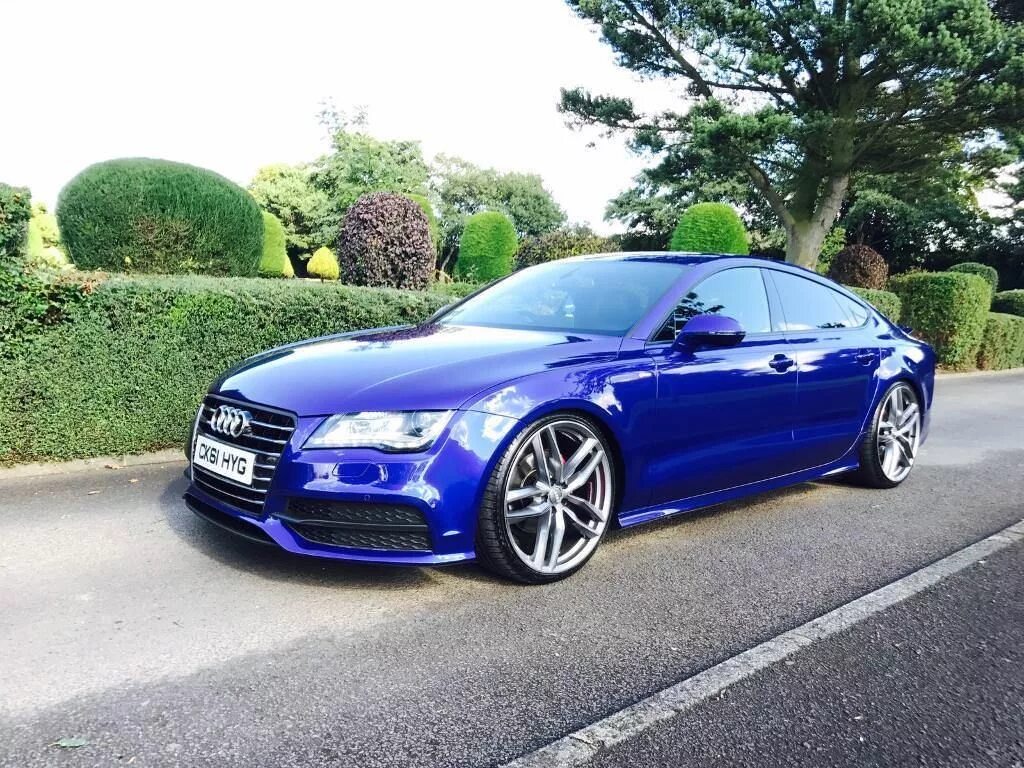 Цвет рс. Audi a7 Blue. Ауди а7 синяя. Ауди а6 синий металлик. Ауди а7 темно синяя.