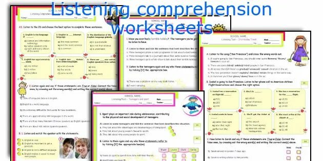 Listening comprehension for kids. Listening comprehension worksheets. Listening comprehension tasks. Listening comprehension worksheets. Listening comprehension worksheets.