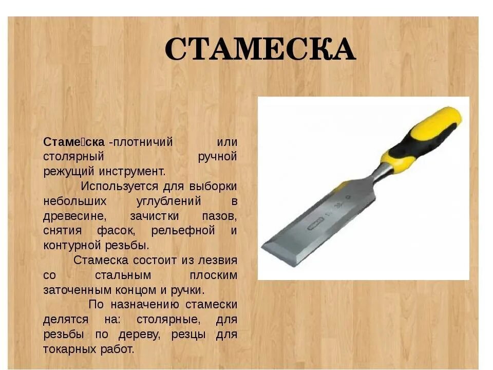Тип инструмента это