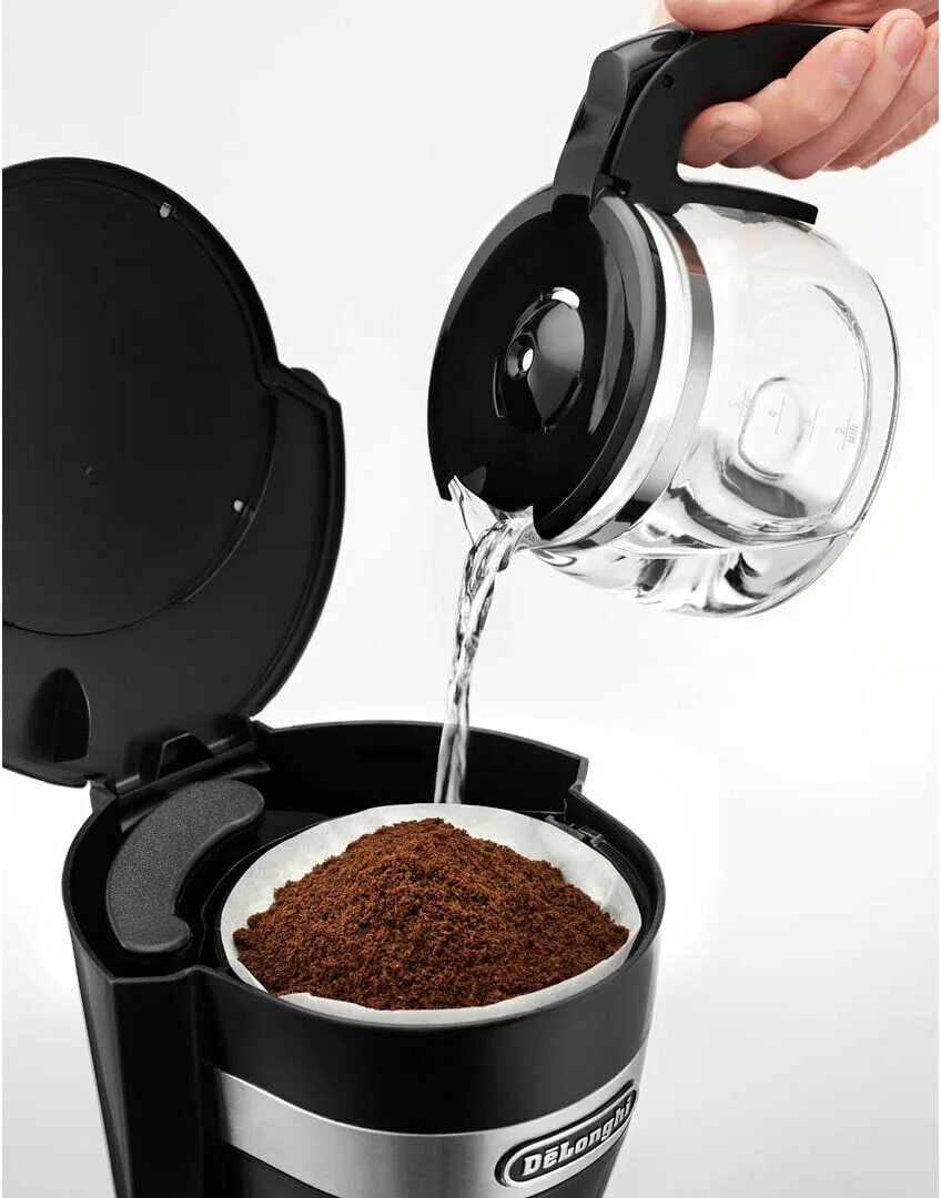 Какое кофе выбрать для кофеварки. Кофеварка de&#039;longhi active line icm 14011. delonghi icm14011. кофеварка delonghi icm 14011.w. капельная кофеварка delonghi icm 14011.