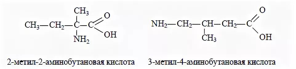 Формула 2 аминобутановой кислоты