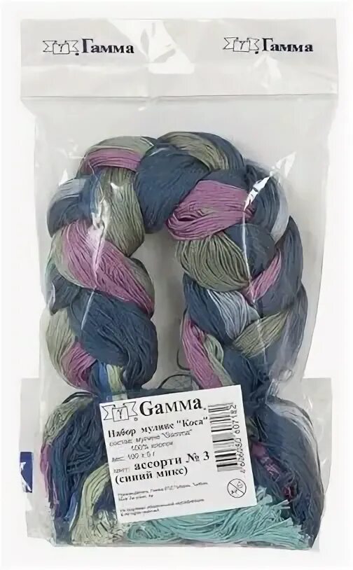 мулине коса. мулине коса. косички с нитками.