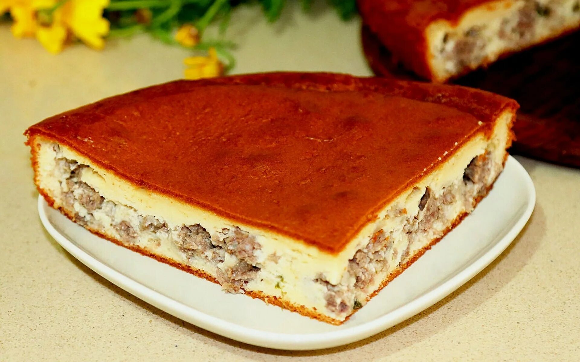 Рецепт заливного мясного пирога