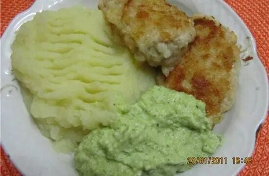 Картофельное пюре с брокколи