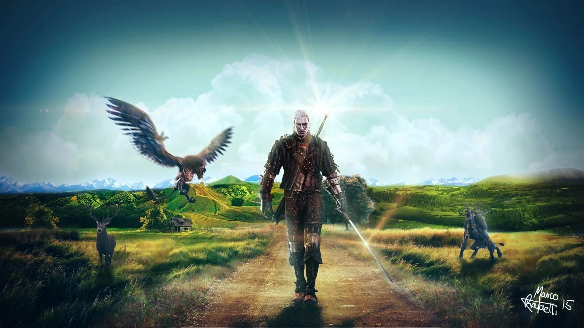 3 1920x1080. Грифон Ведьмак 3. Обои на рабочий стол the Witcher 3 Wild Hunt. Ведьмак 1920x1080. Ведьмак арт.