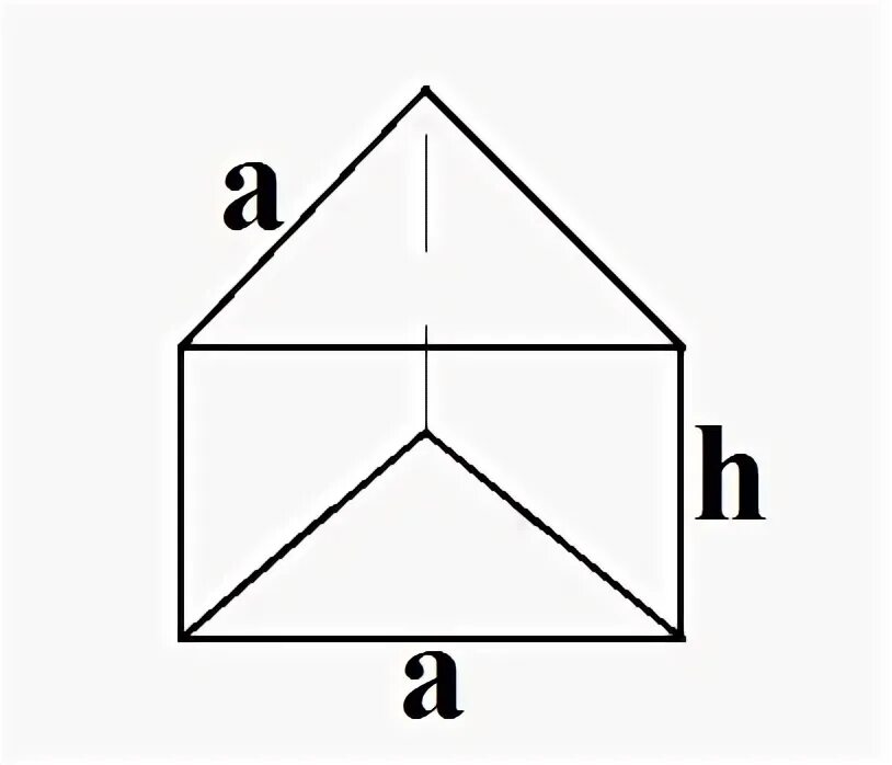 6 призма изображена на рисунке. Правильный треугольная Призма на 90 см.
