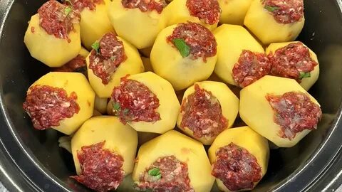 Картофель с фаршем с фото