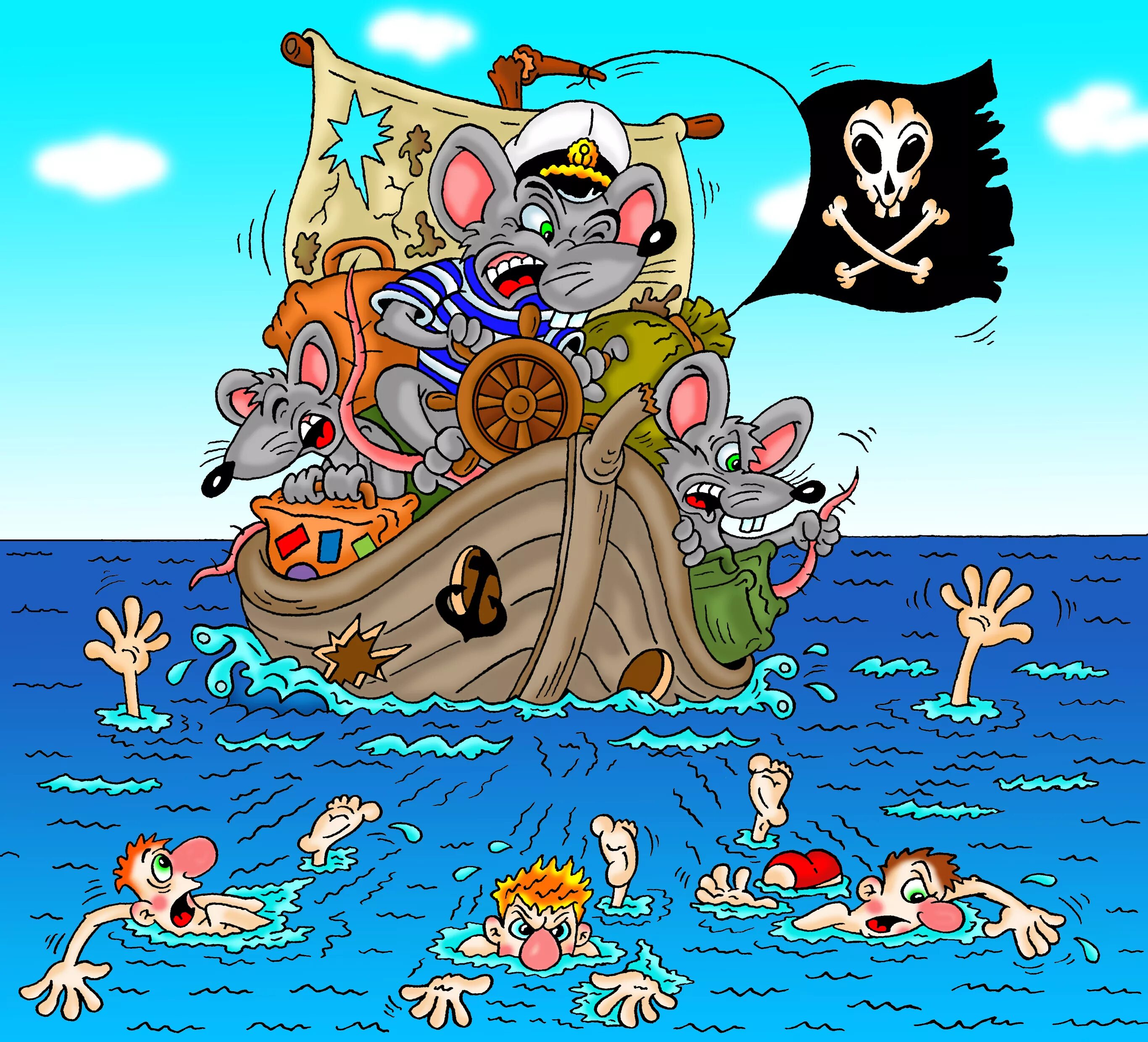 Крысы бегут с тонущего корабля