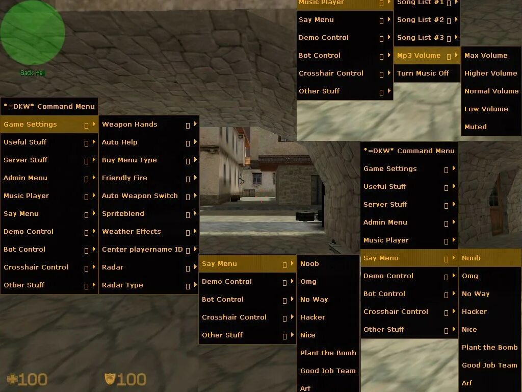 6. 6. Плагины для кс 1. 6 menu. 6 меню.