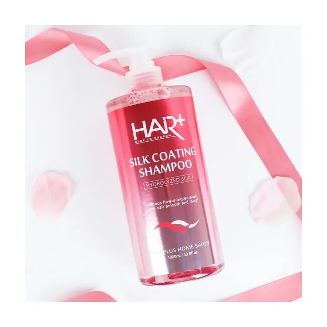 Harubeauty ru. Hair Plus Silk coating Shampoo. Корейский шампунь для волос Силк. Корейский шампунь hair Plus. Покрытие Silk.