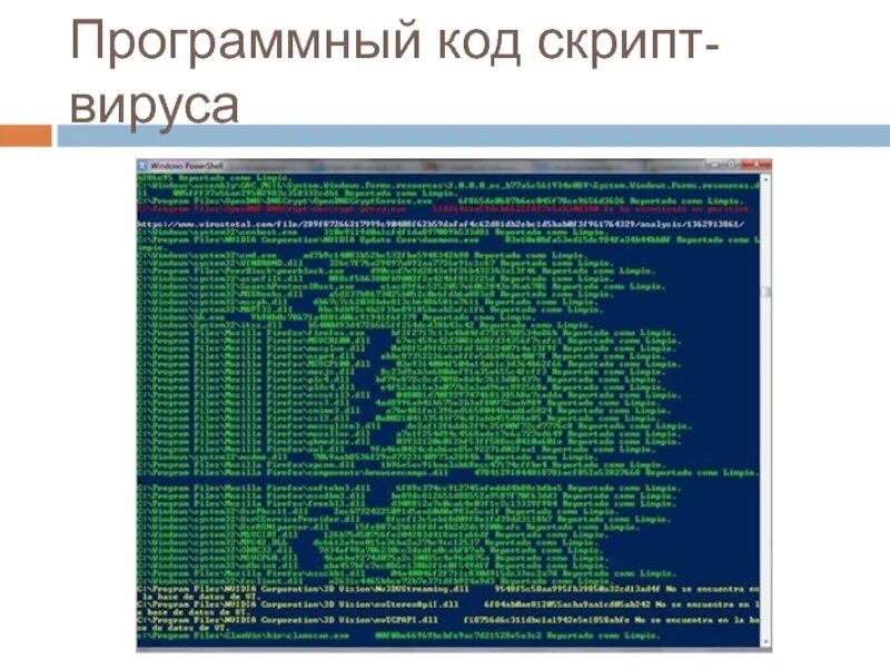 Описание скрипт вирусов. Программные коды. скрипт вирусы. оптимизация программного кода. скриптовые вирусы.