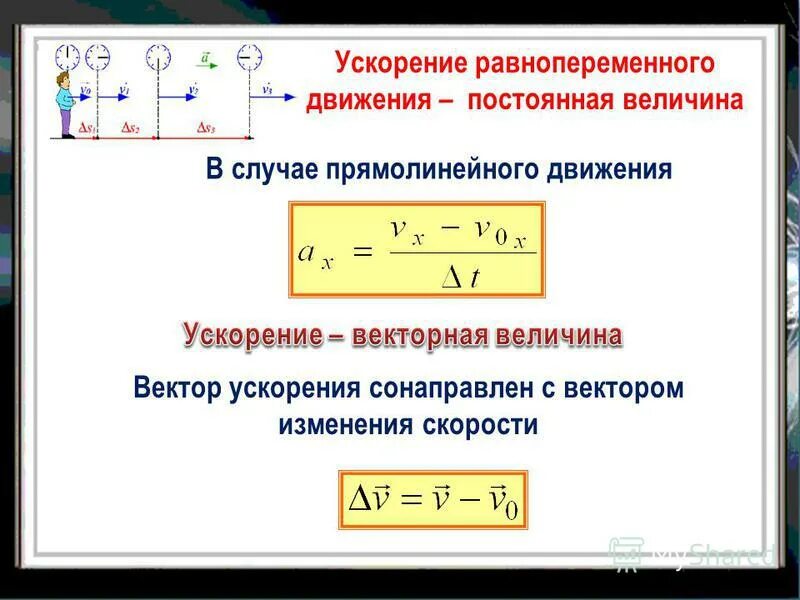 Условие увеличение скорости