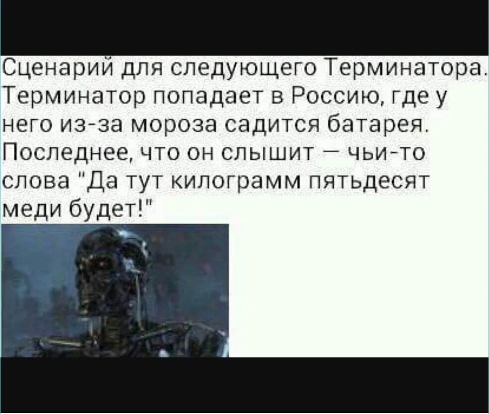 18 кг текст. Терминатор попал в Россию. Анекдоты про Терминатора в России. Терминатор последние слова. Последнее что услышал Терминатор в России.