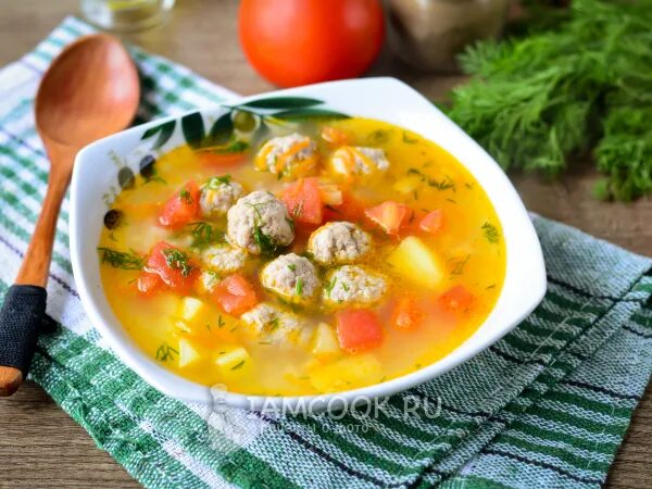 Суп с фрикадельками и картошкой рецепт с фото пошагово - 1000.menu