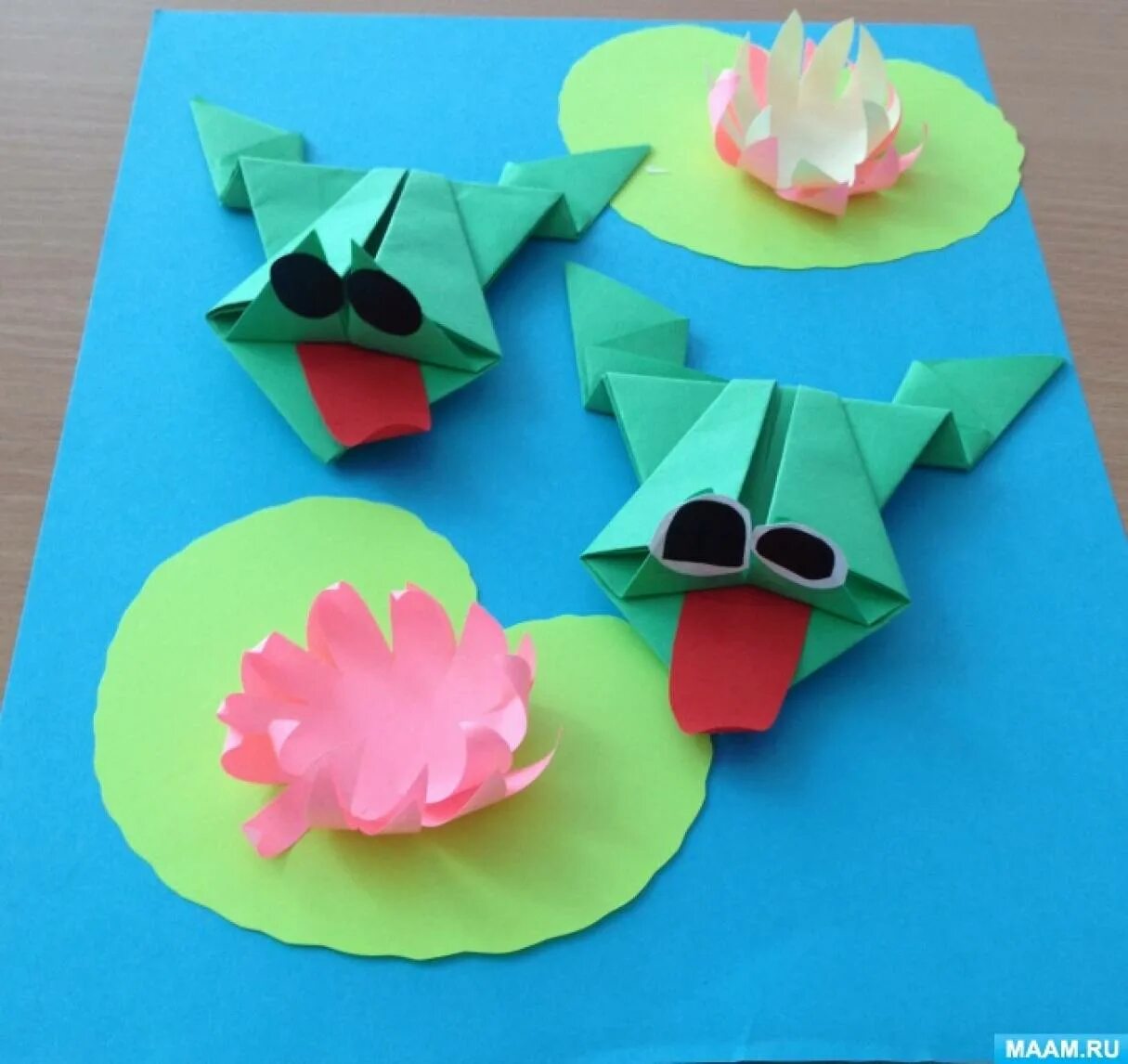 Оригами для детей. Оригами в детском саду. Аппликация оригами. Поделка в технике оригами. Оригами для детей в детском саду
