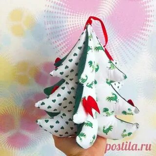 Елочка из ткани