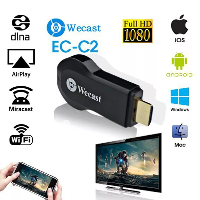 Miracast это. Смарт wifi hdmi адаптер для телевизора. миракаст wireless display. медиаплеер palmexx wecast dlna miracast airplay dongle wifi. вай фай дисплей.