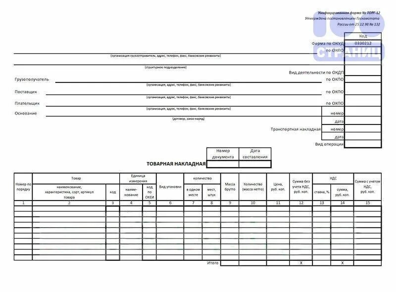 Заполненная торг 12 образец. Товарная накладная форма № торг-12. унифицированная форма накладной торг-12. накладная торг 12ъ. товарная накладная торг-12 назначение.