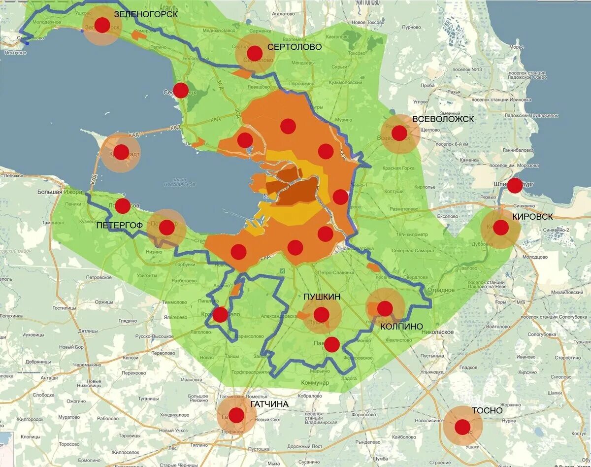 Санкт петербургская городская агломерация. Городская агломерация санкт-петербурга. Граница санкт-петербургской агломерации. Санкт-петербургская агломерация на карте. Санкт-петербургская агломерация состав.