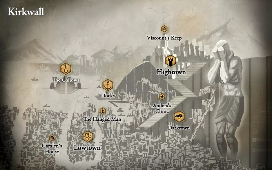 Dragon age 2 карта. Драгон эйдж карта Кирквол. Dragon age 2 карта Киркволла. Карта Вселенной Dragon age.