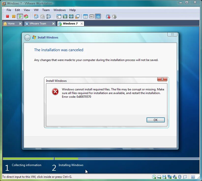 1 win run. Ошибка при установке виндовс. ошибка windows 7. error windows 7 на установке. ошибка 0x80070570.
