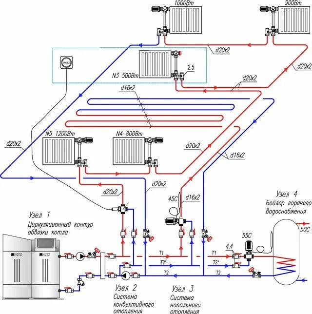 Обвязка 2 котлов отопления схема подключения. Отопление частного дома двумя котлами схемы. Схема обвязки системы отопления газового котла. Отопление частного дома двумя котлами схемы. Схема отопления 2х этажного частного дома с электрокотлом.