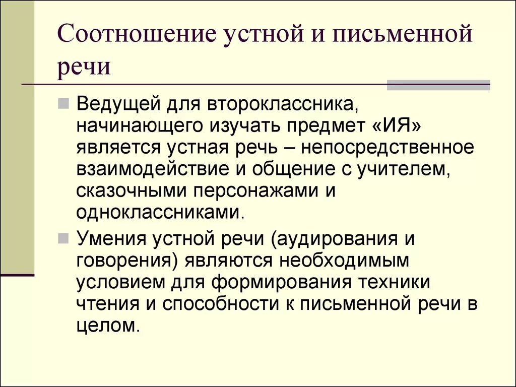 Соотношение устной и письменной речи. Взаимосвязь устной и письменной речи. Особенности устной и письменной речи. Виды речи устная и письменная.