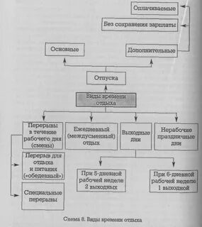 Какие виды отпусков предусмотрены