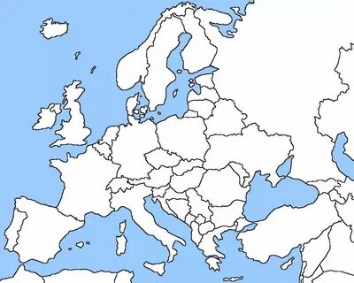 Карта европы с границами
