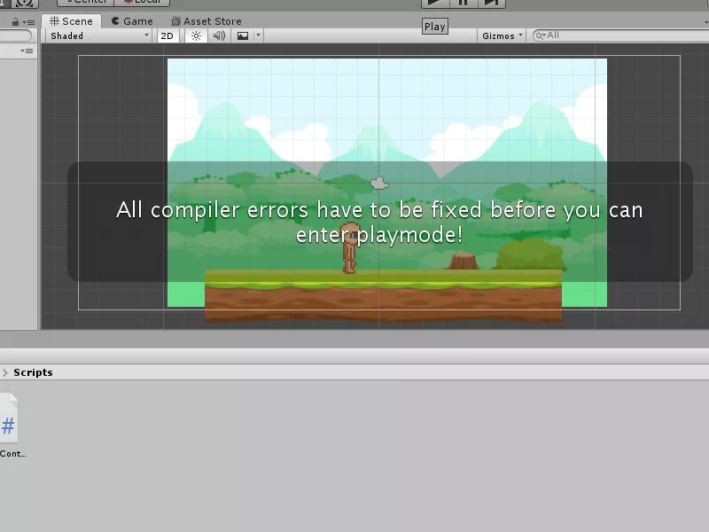 All Compiler Errors have to be fixed before you can enter PLAYMODE. Unity enter PLAYMODE options. Что делать если персонаж в Юнити ходит наоборот. All Compiler Errors have to be fixed before you can enter PLAYMODE! UNITYEDITOR.SCENEVIEW:SHOWCOMPILEERRORNOTIFICATION (). Has the issue been fixed