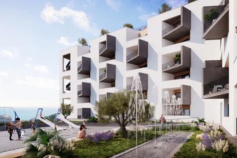 Apartments under construction in a new project in Becici : MNestate